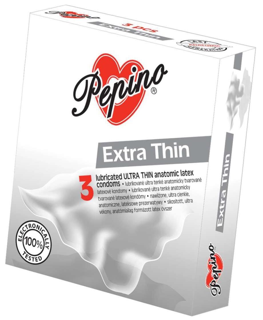 Pepino extra tenké anatomicky tvarované kondomy 3 ks