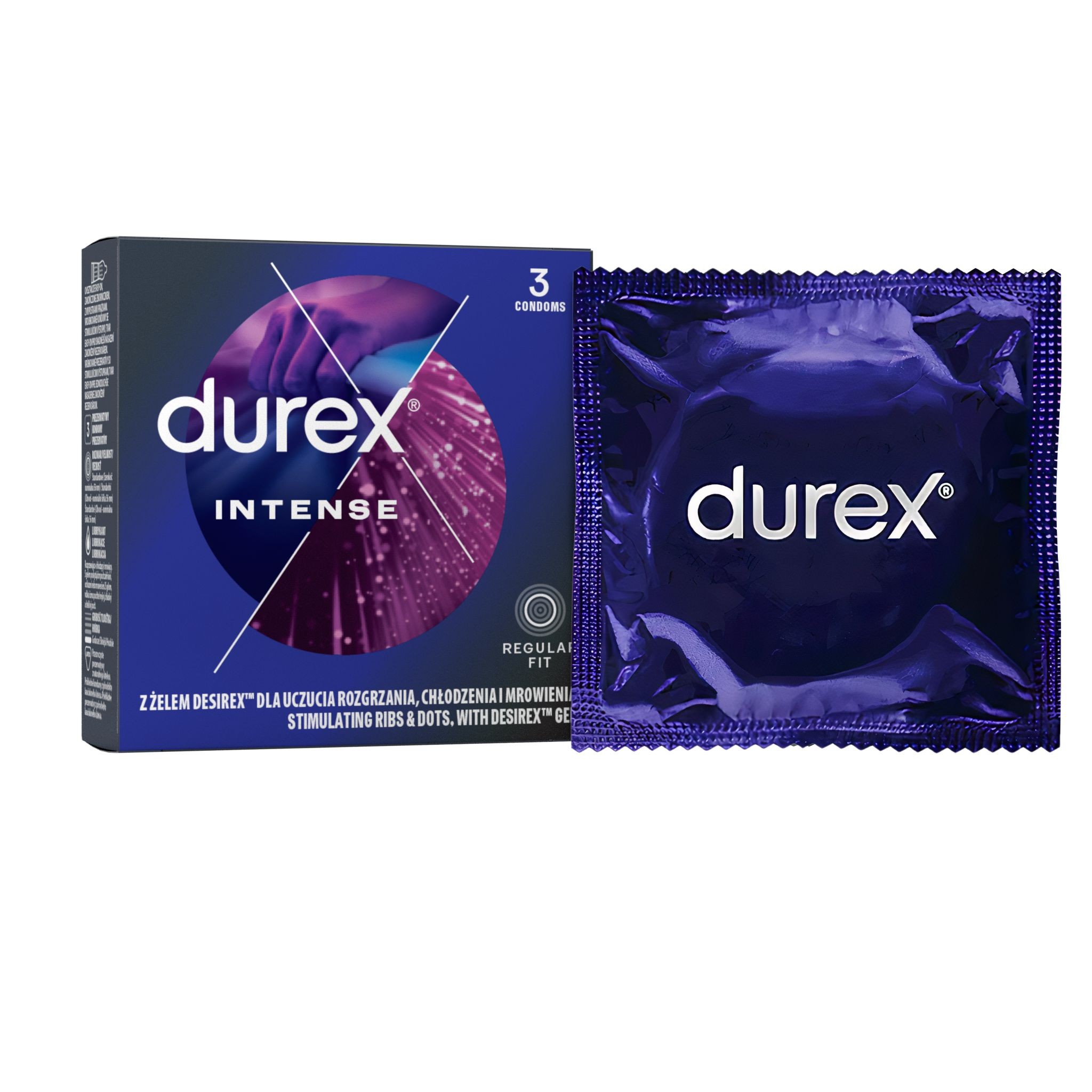 Durex Intense orgasmic kondomy 3 ks