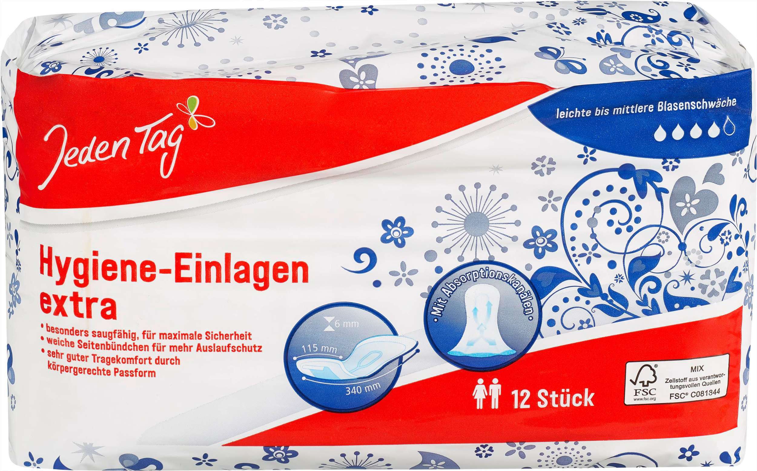 Jeden Tag Inkontinenční vložky extra 12 ks