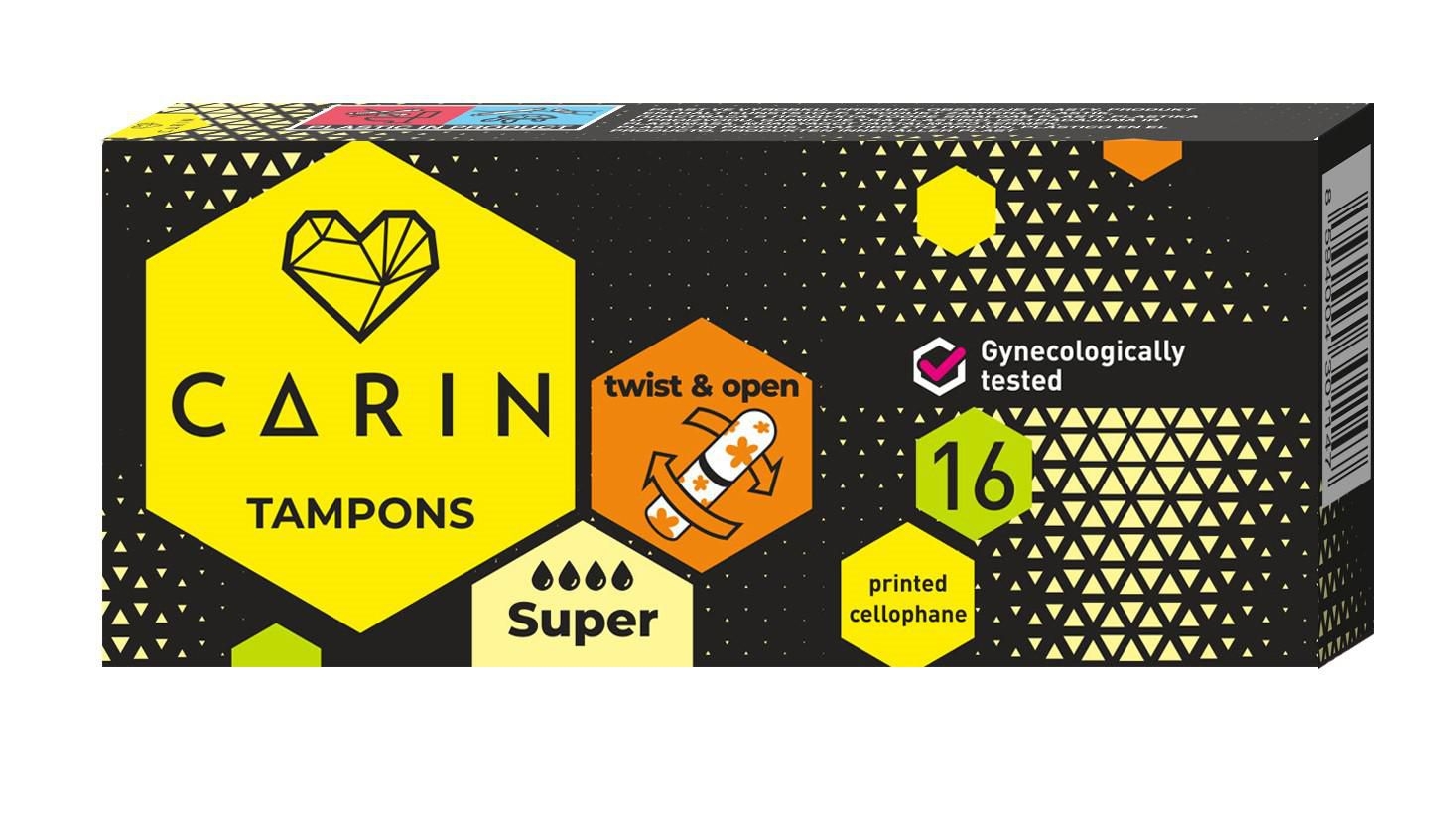 Carine menstruační tampony Super 16 ks