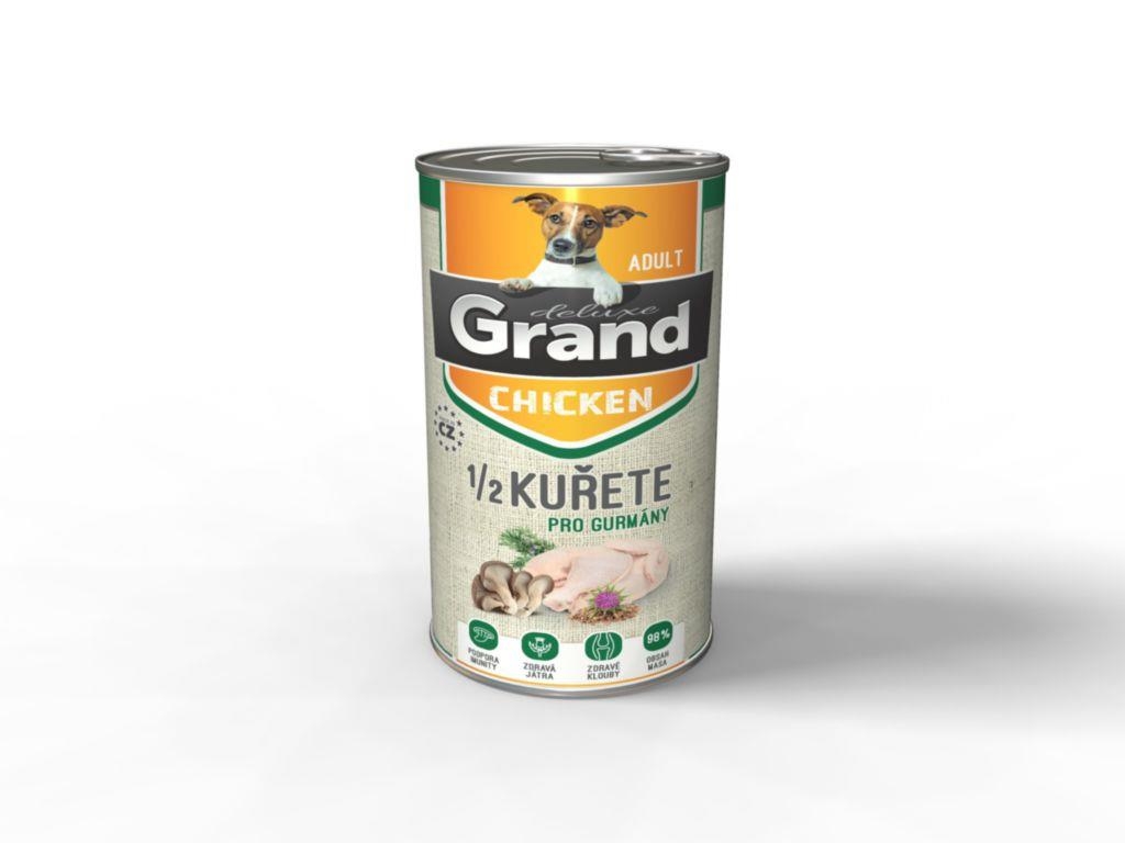Grand 100% 1/2 kuřete adult pes 1300g