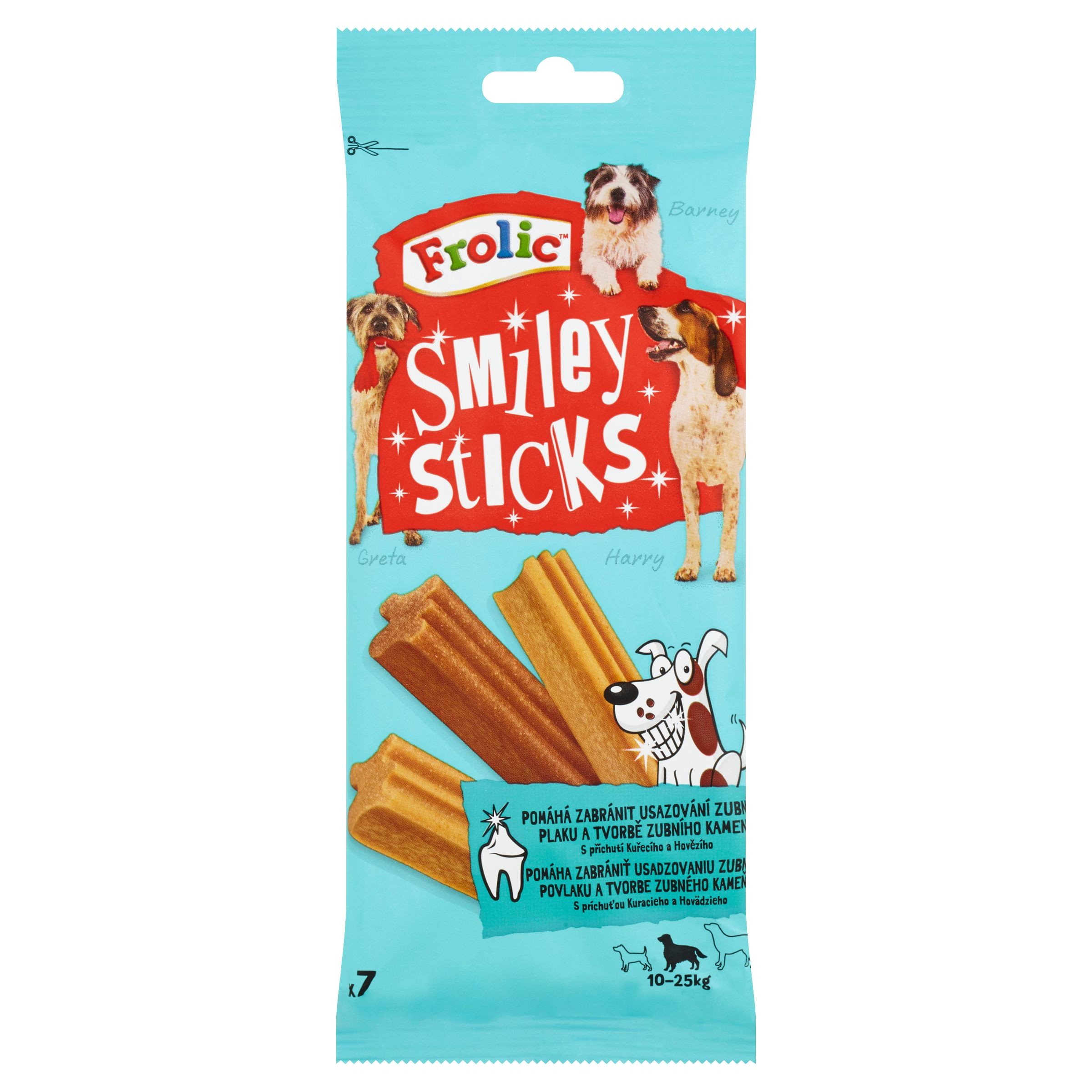 Frolic Tyčinky s příchutí kuřecího a hovězího masa doplňkové krmivo pro psy 7ks 175 g