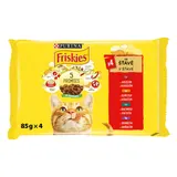 Purina Friskies Multibalení s hovězím, s kuřetem, s jehněčím a s kachnou ve šťávě 4 x 85g