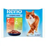 Reno Kompletní krmivo pro dospělé kočky 4x100 g