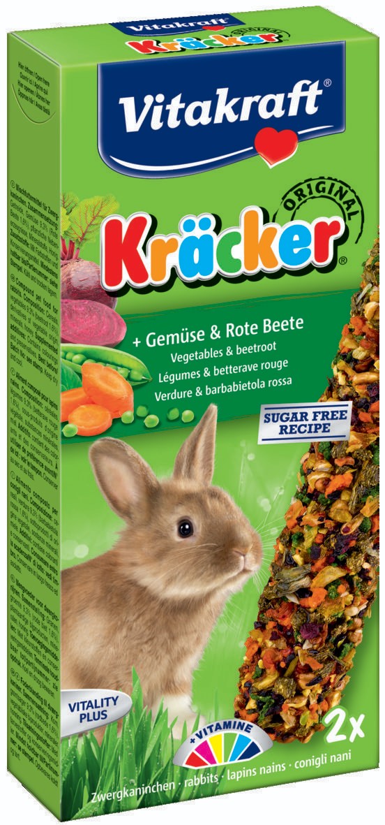 Vitakraft Kracker králík zelenina + červená řepa 2x56 g