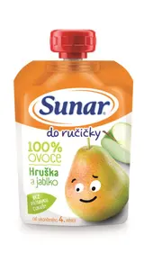 Sunar Do ručičky ovocná kapsička hruška 4m+ 100 g