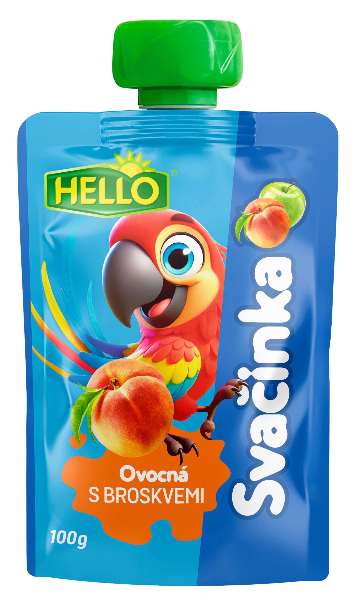 Hello Ovocná kapsička s broskvemi 100 g