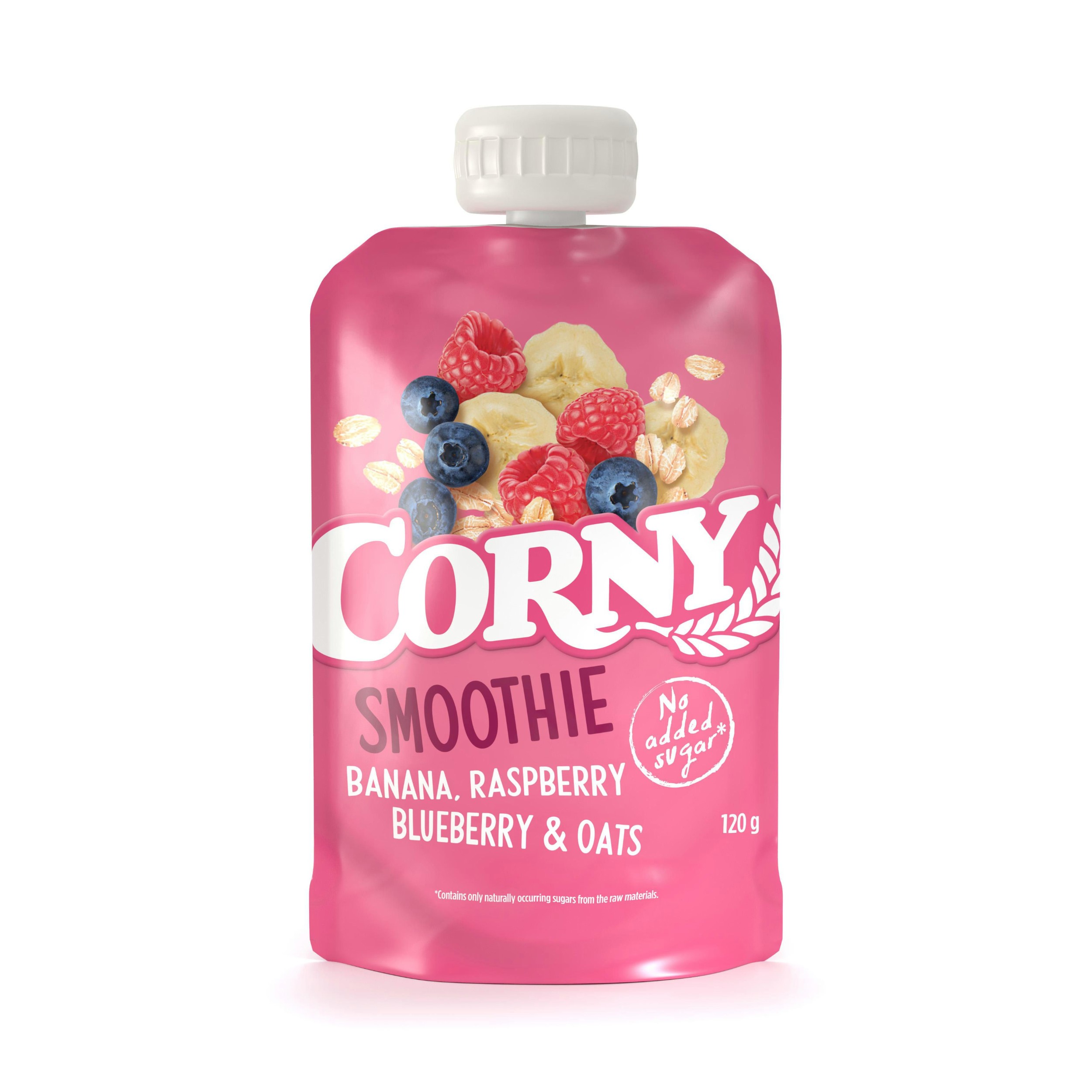 Corny kapsička Smoothie banán, maliny, borůvky, ovesné vločky 120 g