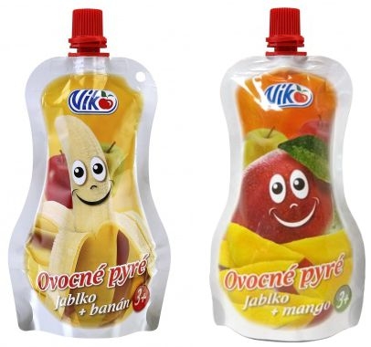 Viko Ovocné pyré jablko-banán, jablko-mango 120 g
