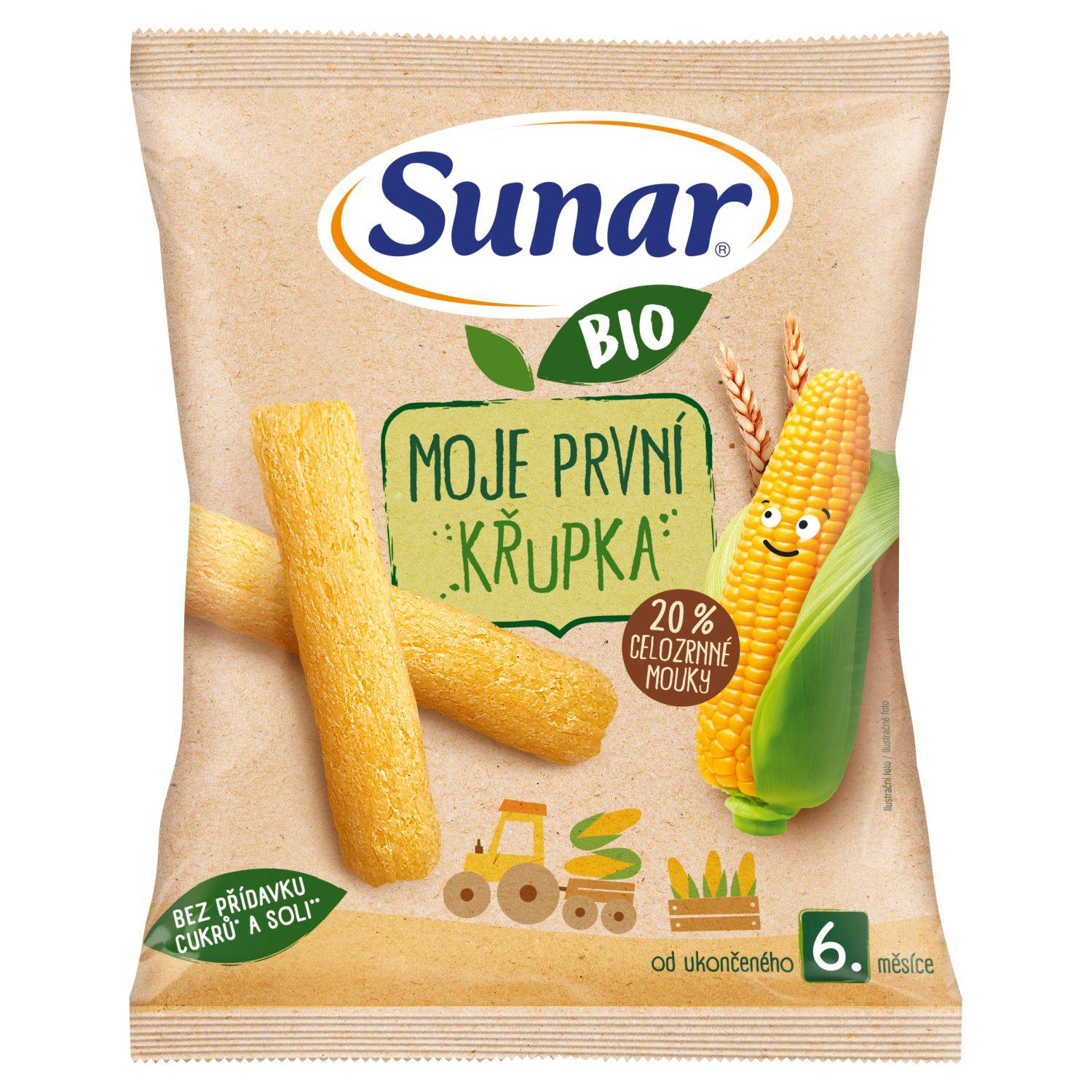 Sunar BIO moje první dětská křupka 6m+ 25 g