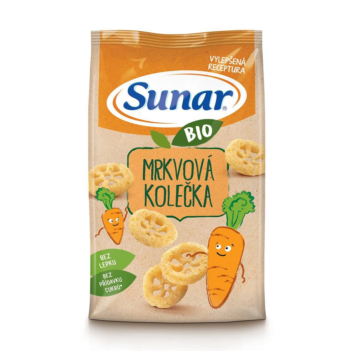 SUNAR BIO KŘUPKY MRKVOVÁ KOLEČKA 45 g