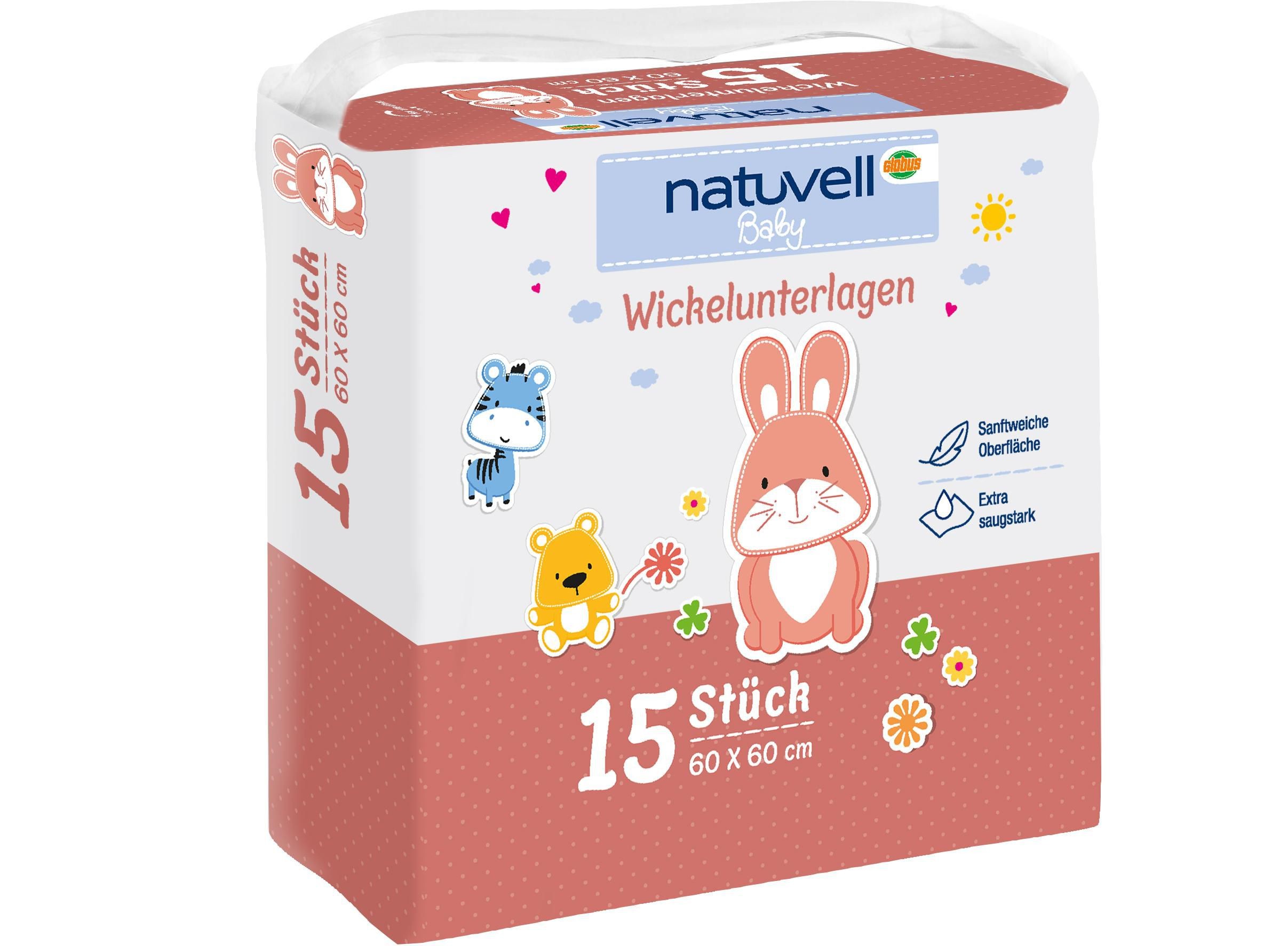 Natuvell přebalovací podložky 15 kusů
