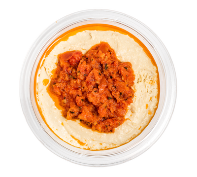 Table foods Hummus s rajčatovou bruschettou