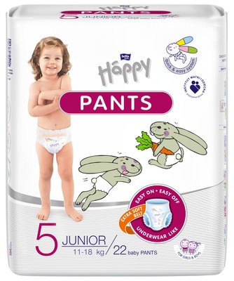 Bella Baby Happy Pants Dětské plenkové kalhotky vel. 5 (11-18 kg)