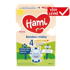 HAMI 4 batolecí mléko s příchutí vanilky 600g