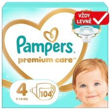 Pampers Premium Care Velikost 4, 104 Plenek, 9kg-14kg