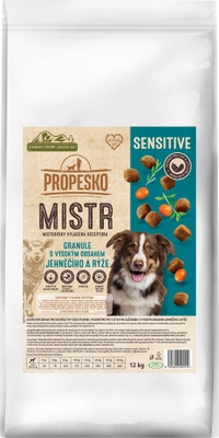 Propesko Mistr granule Sensitive s jehněčím a rýží