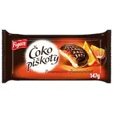 Figaro Čokopiškoty s želé s pomerančovou příchutí polomáčené čokoládou 147 g