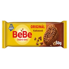 Opavia BeBe Dobré ráno kakaové sušenky s 5 celozrnnými cereáliemi balení 50 g