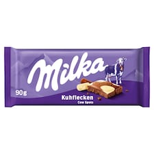 Milka Happy Cows mléčná čokoláda z alpského mléka a bílé čokolády 100 g
