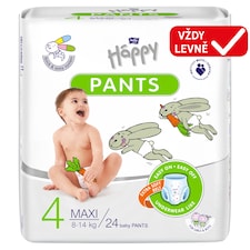 Bella Baby Happy Dětské plenkové kalhotky 4 maxi 8-14 kg 24 ks