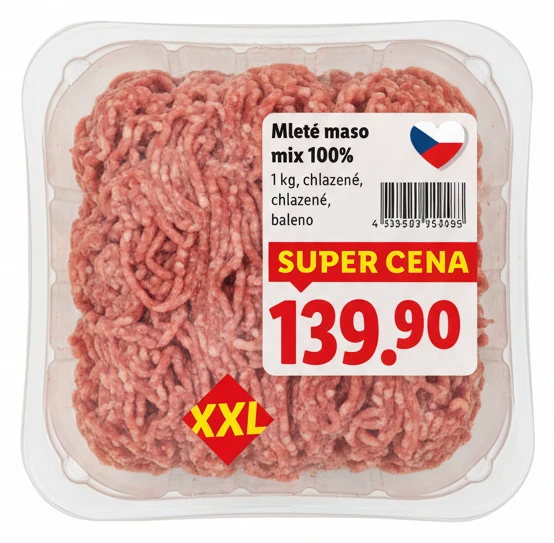 Mleté maso mix 100%