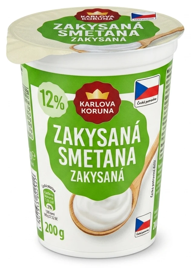 Zakysaná smetana 12% Karlova koruna