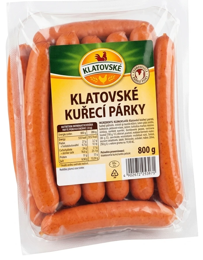 Klatovské kuřecí párky