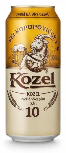 Velkopopovický Kozel 10 světlé výčepní plech