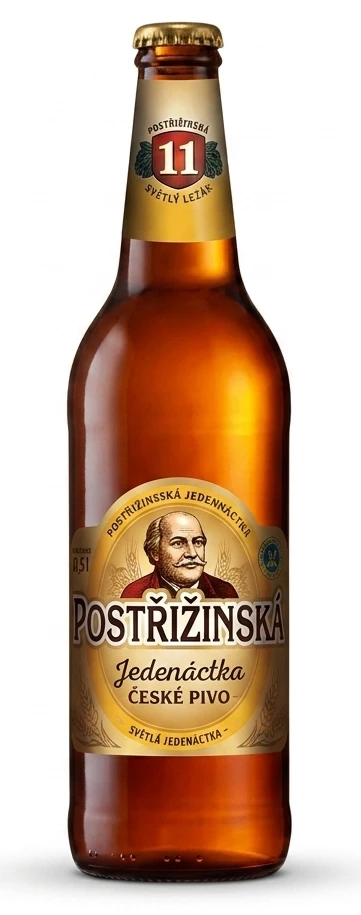 Postřižinská Jedenáctka světlý ležák