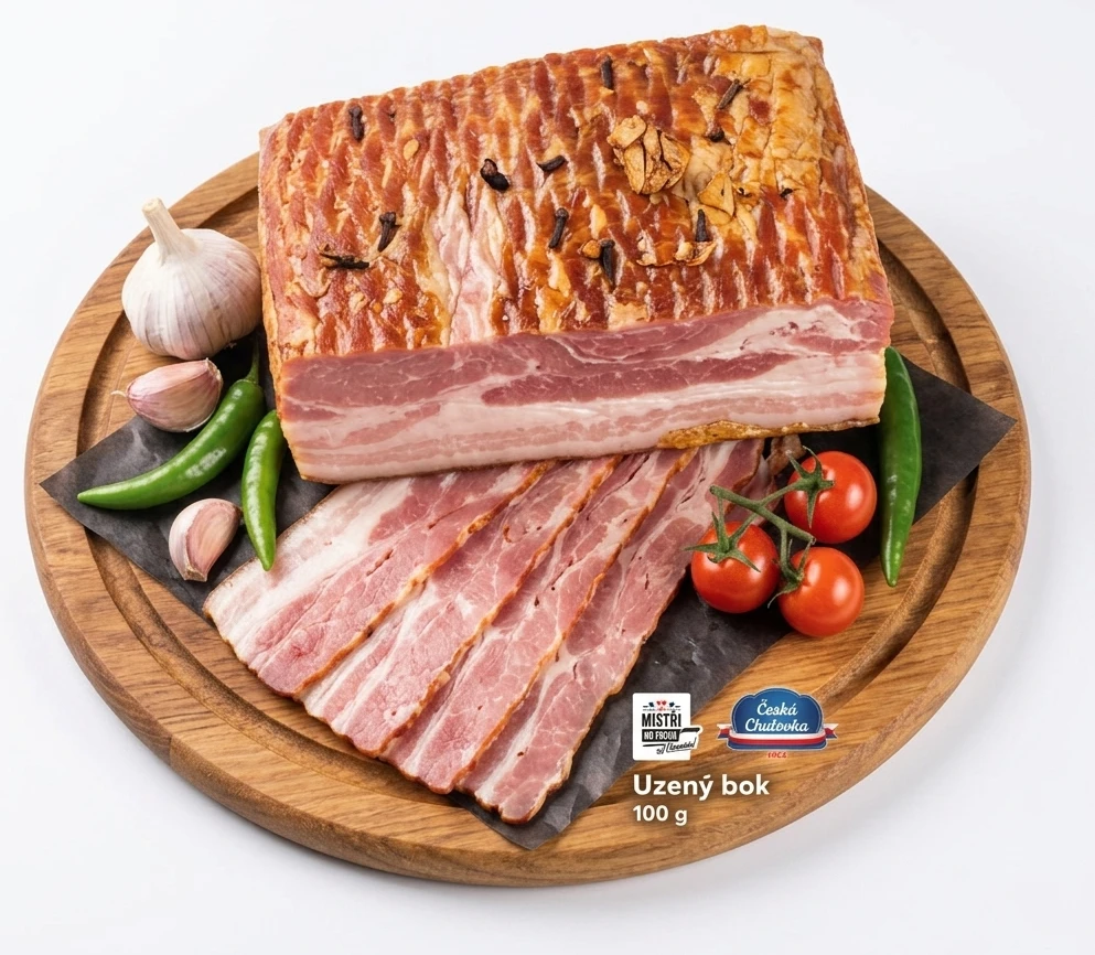 Uzený bok s česnekem