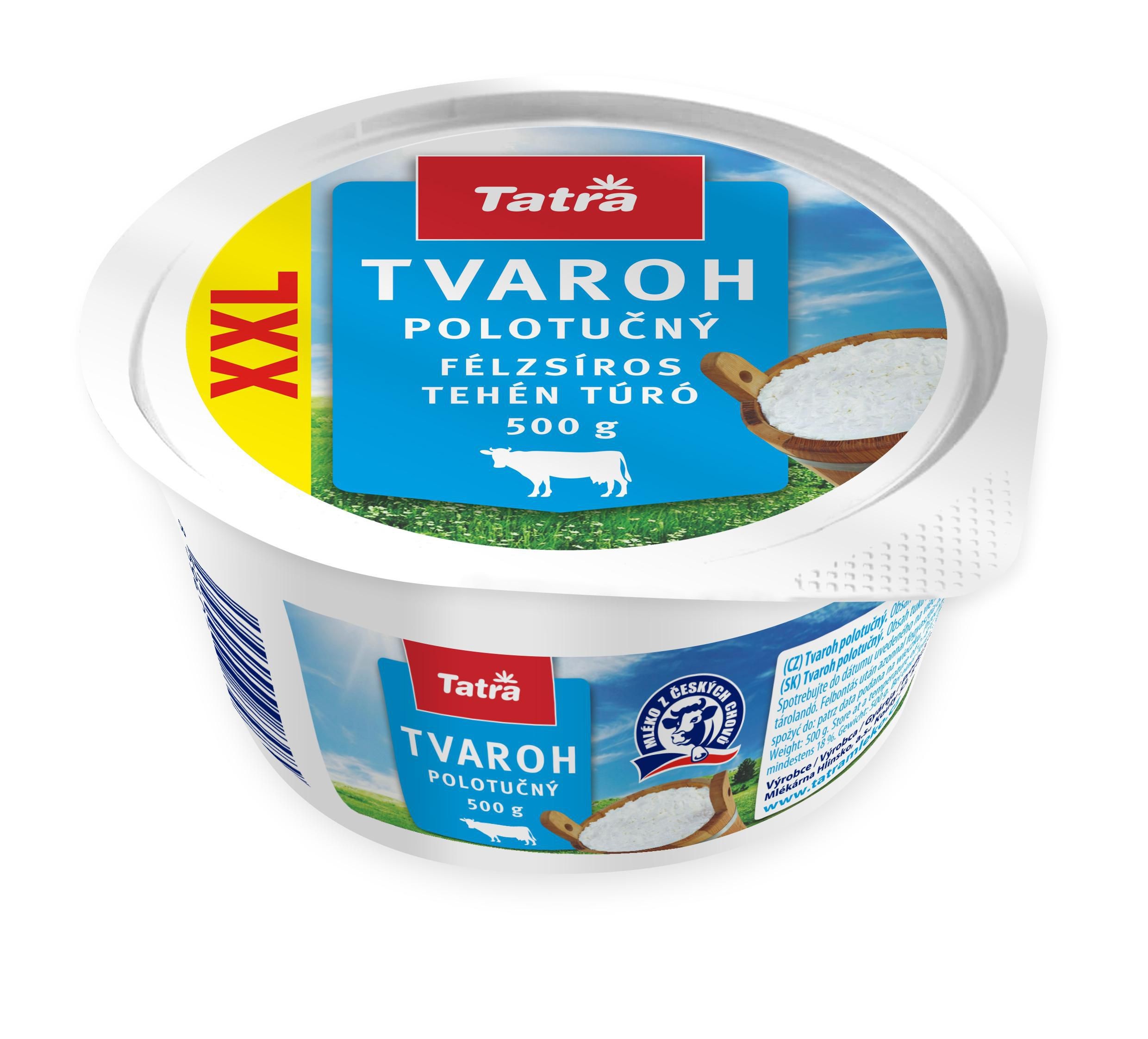 Tatra tvaroh polotučný 500g