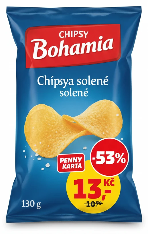 Chipsy Bohemia solené