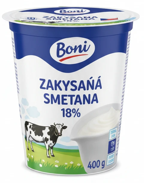 Zakysaná smetana 18% Karlova Koruna