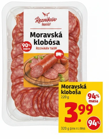 Moravská klobása Řezníkův talíř