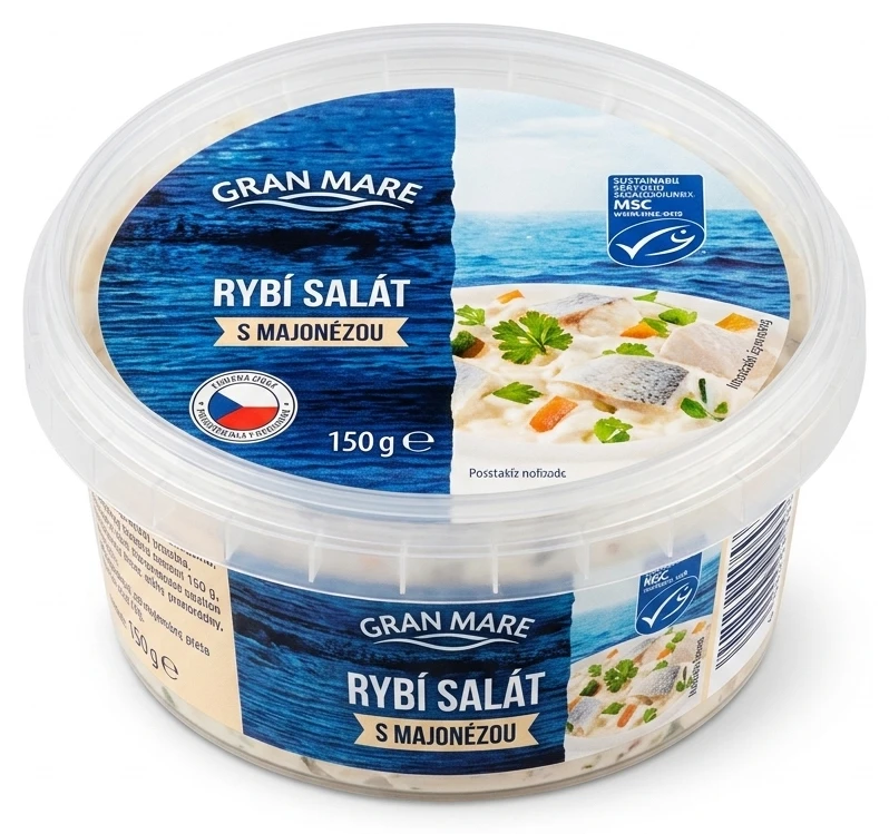 Rybí salát s majonézou Gran Mare