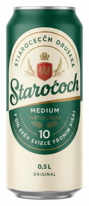 Starobrno Medium světlý ležák plech