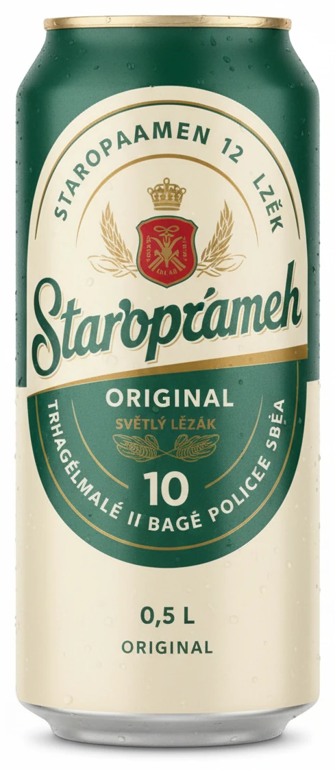 Staropramen 12 světlý ležák plech