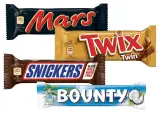Tyčinka Mars, Twix, Snickers, Bounty