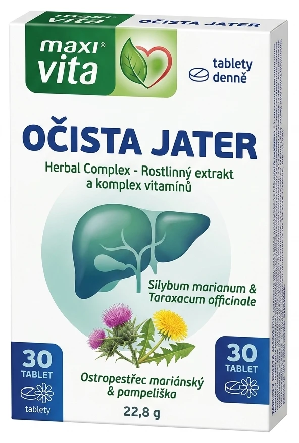 Tablety Očista Jater Maxi Vita