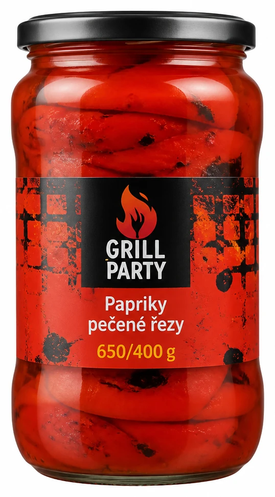 Grill Party Papriky pečené řezy