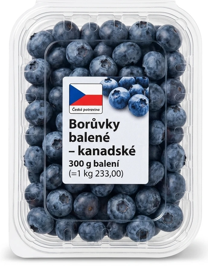 Borůvky balené - kanadské