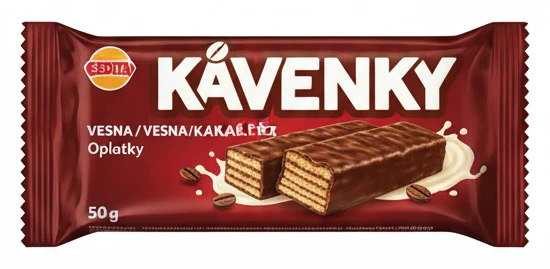Sedita Kávenky/Vesna/Kakaové řezy oplatky