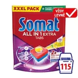 Somat All in 1 Extra Lemon & Lime přípravek na mytí nádobí v myčce 115 ks 1725g