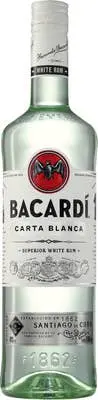 Bacardi Carta Blanca rum (37,5%)