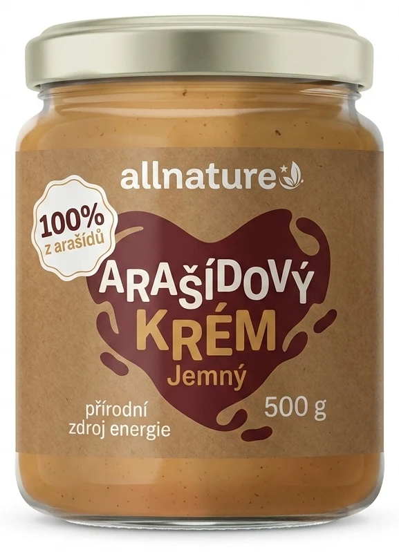 Jemný arašídový krém Allnature