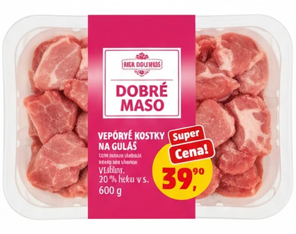 Vepřové kostky na guláš Dobré maso