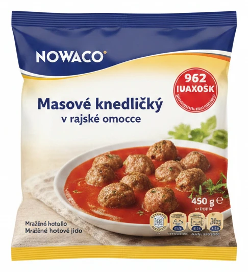 NOWACO Masové knedlíčky v rajské omáčce