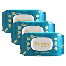 Beggs Dětské vlhčené ubrousky 3 x 64 ks