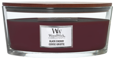 Wood Wick Black Cherry Vonná svíčka loď se dřevěným knotem